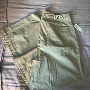 GAP High Rise Stride Ankle Khakis